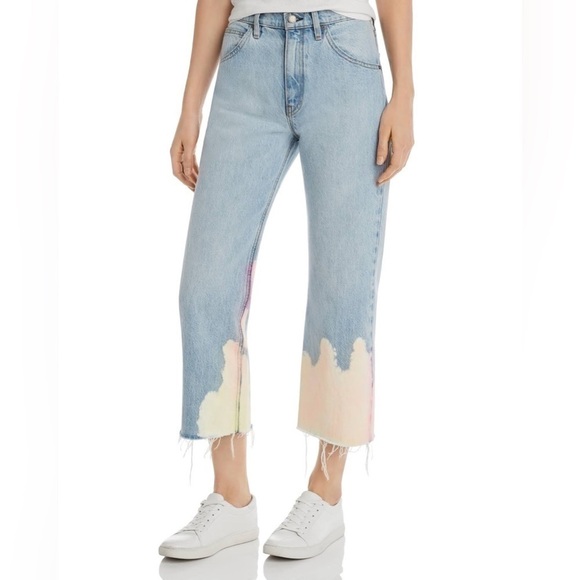 HUDSON Sloane Mid-Rise Bleached Crop Jean Neutralize Size 26